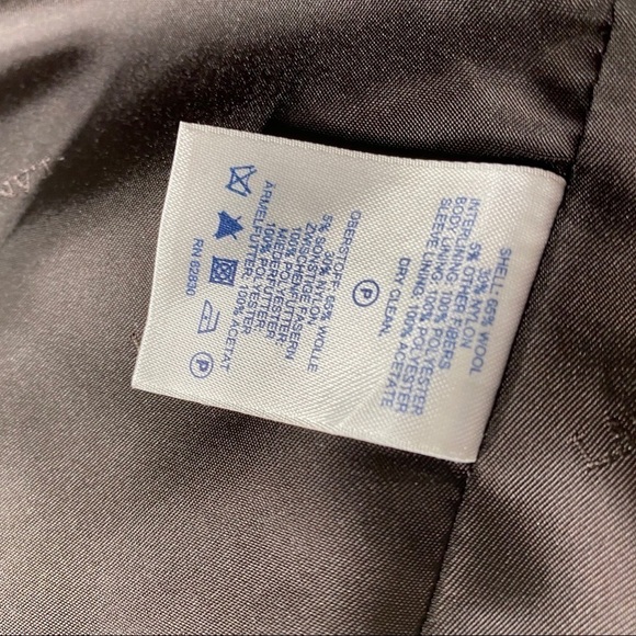 Lands End Wool Plaid Double Breasted Coat - Picture 10 of 16